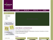 Tablet Screenshot of gaertnerei-friedrichs.de